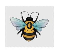 2 x 'Bumble Bee' Microfibre Lens/Glasses Cleaning Cloths (LC00032545)