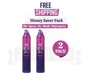2 x Bumble & Bumble Spray De Mode 300ml Hairspray Flexible HoldStyling Finishing