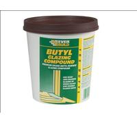 2 x BUTGCB2KG Butyl Glazing Compound 102 2Kg - Brown