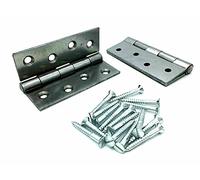 2 x Butt Hinges 100mm / 4" Steel Heavy Duty Door Hinge with Screws