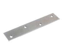 2 X BZP Steel Straight Mending Stretcher Repair Plates - 150mm (6 inches)