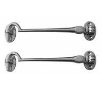 2 X Cabin Hook 150mm - Satin Chrome