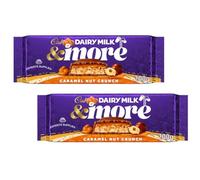 2 x Cad Dairy Milk & More Caramel Nut Crunch Chocolate Bar 200g, Suitable For Vegetarians Perfect for Sharing and Gifting For Everyone