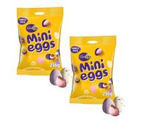 2 x Cad Mini Eggs Chocolate Family Pack 256g, Solid Milk Chocolate Eggs In A Crisp Sugar Shell Perfect For Sharing and Gifting For Kids and Adults for Easter Suitable for Vegetarians