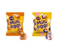 2 x Cad Mini Eggs & Orange Mini Eggs Chocolate Bag 74g, Gift for Easter & Easter Egg Hunts For Adults and Kids Suitable for Vegetarians