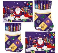 2 x Cadbery Chocolate Xmas Santa Selection Box Medium 125g & Cadbery Stocking Selection Box 174g - Perfect Christmas Chocolate Gift Combo 2025