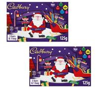 2 x Cadbury Chocolate Xmas Santa Selection Box Medium 125g, Perfect for gifting this Christmas