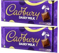 2 x Cadbury Dairy Milk Chocolate Bar Large 360g | Premium Milk Chocolate Gift Pack for Someone Special | Smooth & Creamy Classic Cadbury Chocolate, Share Size, Big Bar for Gifting on all Ocassions