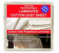 2 x Calico Plain Weave Premium Close Tight Weave 100% Cotton Coated Dust Sheet (2xCoated129)