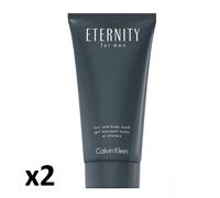 Calvin Klein Eternity Men Hair and Body Wash 100ml x 3 (300ml total) Shower Gel