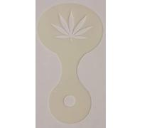 2 x Cannabis Leaves Coffee Cup/Cappuccino Stencils Reusable Many Times Present Gift Leaf Marijuana Hemp