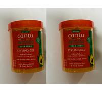 2 X Cantu Avocado Moisturizing Hair Styling Gel, 18.5 oz/524g.