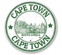 2 x Cape Town South Africa Vinyl Stickers Bike Laptop Travel Gift Luggage #4323 (10cm x 10cm)