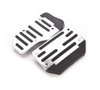 2 x Car Pedals Footrest, Automatic / Manual Pedal Car Pedal Accelerator Pedal Universal Car Pedal Compatible with Focus 2 3 4 MK2 MK3 MK4 RS ST 2005-2020 Kuga Escape 2009-2020, Silver