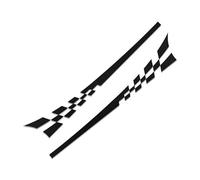 2 X Car Side Skirt Decals for JAGUAR E-PACE 2017-2023 2024 2025, Racing Stripes Vinyl Graphics, Lower Door Body Styling Decoration -Easy to Install,A-black