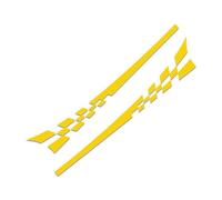 2 X Car Side Skirt Decals for LEXUS LM 2020-2023 2024 2025, Racing Stripes Vinyl Graphics, Lower Door Body Styling Decoration -Easy to Install,C-yellow