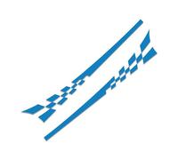 2 X Car Side Skirt Decals for O-pel Mokka E X B 2021-2024 2025, Racing Stripes Vinyl Graphics, Lower Door Body Styling Decoration -Easy to Install,D-blue