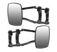 2 x Caravan Towing Mirrors Universal Wing Mirror Extensions Attachments for Cars, Adjustable Wing Mirrors for Cars/Caravans Safe Universal Pair
