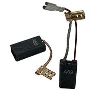 2 x Carbon Brushes Motor Carbon Pens for Bosch GSH 5 CE (3611C21060) Chisel Hammer 6.1 x 12.2 x 22.5 mm 1617014144 with Service Cable