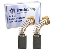 2 x Carbon Brushes Motor Coals for Electric Tools such as Angle Grinder Drill Hammer Circular Saw Cutting Hammer Sheet Metal Shears Belt Sander (e.g. Makita)