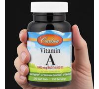 2 x Carlson,Vitamin A,3,000 mcg RAE (10,000 IU),250 Soft Gels
