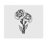 2 x ' Carnation Flowers' Microfibre Lens/Glasses Cleaning Cloths (LC00025327)