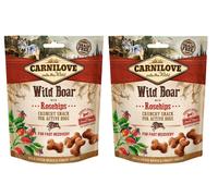 2 X CARNILOVE INTO THE WILD GRAIN FREE PREMIUM DOG TREAT CRUNCHY SNACKS FLAVOURS