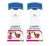 2 x Carpet Stain Remover 650ml Fast-Acting Spot Cleaner with Built-in Brush Head, Works in 3 Minutes