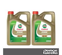 2 x Castrol Edge High Performance Fully Synthetic 0W30 Engine Oil - 4 Litre