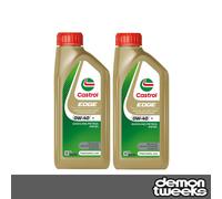 2 x Castrol Edge High Performance Fully Synthetic 0W40 R Engine Oil - 1 Litre