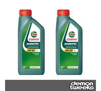 2 x Castrol Magnatec Fully Synthetic 5W30 C2 Engine Oil - 1 Litre
