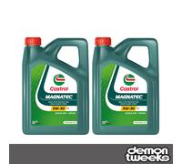 2 x Castrol Magnatec Fully Synthetic 5W30 C3 Engine Oil - 4 Litre