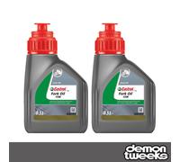 2 x Castrol Mineral 15W Fork Oil - 500ml (Suspension Fluid / Motorcycle)