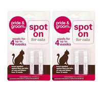 2 x Cat Flea & Tick Treatment Spot-On Solution Prevent Infection Kills Fleas, Lice, Ticks, Eggs and Larvae Repellent Upto 4 Months