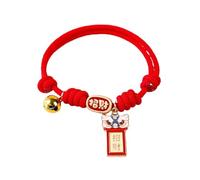 2 X Cat Necklace Festive Holiday Decor Adjustable Cartoon Woven Puppy Collar with Bell(A)