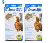 2 X CATIT SMARTSIFT BIODEGRADABLE REPLACEMENT CAT KITTEN LITTER TRAY LINER 50540