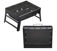 2 X Charcoal Grill Portable Folding Trunk Barbecue BBQ Camping Holiday