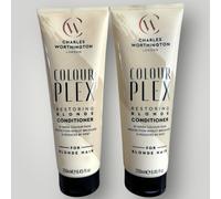 2 x CHARLES WORTHINGTON COLOUR PLEX Restoring blonde conditioner - 250mlx2