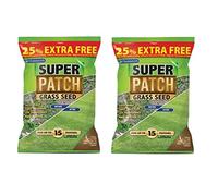 2 x Chatsworth Super Patch Grass Seed with Fertiliser Lawn Repair Coir Mix with Micronutrients 600g