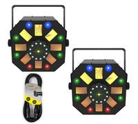 2 x Chauvet DJ Swarm Wash FX ILS Lighting Effect with DMX Cable