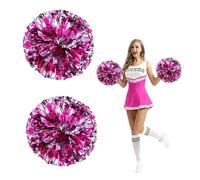 2 x Cheerleading Pompom, Sports Foil Pompoms for Pompom Girl