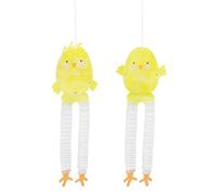 2 x Chick Honeycomb Easter Hanging Decorations -Ready to Hang. Perfect for Windows,Doorways, Kids Bedroom Décor | Eco-Friendly: Reusable/Recyclable Decs | Designed in the UK by Talking Tables