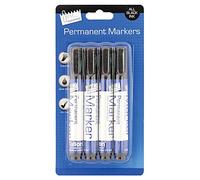 2 x Chisel Tip Permanent Marker - Black