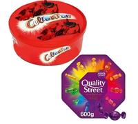 2 x Chocolate Tubs ASSORTED PACK 1 EACH Of Celebrations 550g and Quality Street 550g Sharing Tub Perfect For Christmas