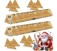 2 x Christmas Golden Caramel Chocolate with Honey & Almond Nougat 340g - Smooth Milk Chocolate Bar with Crunchy Almond Pieces - Perfect Gifft or Indulgent Treat - Tbrn