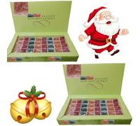 2 x Christmas Gourmet Mixed Fruit Delight 500g - Elegant Festive Gift Box - Premium Fruit Extract Sweets for a Perfect Holiday Celebration