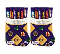 2 x Christmas Stocking Chocolate Selection Box 174g - Perfect Stocking Gift | Cadbury Festive Stocking Chocolate Selection Box 174g, 6 Bars Included, Dairy Milk & Twirl, Crunchie & Wispa, Variety Pack