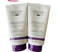 2 x Christophe Robin Luscious Curl Defining Butter For Curly Hair 150ml (52A)