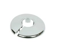 2 x Chrome Effect Plastic Radiator Pipe Collars 28mm