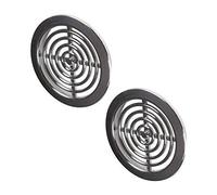 MINI 2x Air Vent Grille Covers 45mm (1.77inch) Ducting CHROME Ventilation Cover